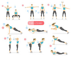 abs workout vectors ilrations for
