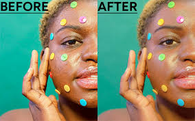 retouch the skin with or without makeup