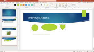 shapes in powerpoint instructions and