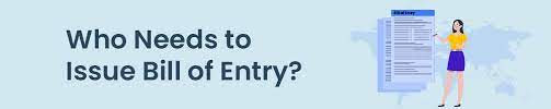what is bill of entry meaning types