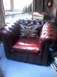 Leather cosy armchair vintage brown with studs £ 595.00 read more; Victorian Style Vintage Oxblood Chesterfield Leather Sofa Club Tub Chair London 464822613