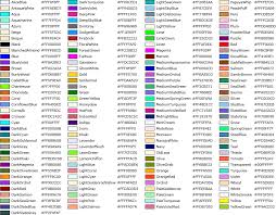 Pantone Color Chart With Names Colours Names General