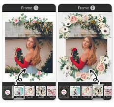 flower picture frame app to add flowers