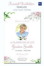 Celebration Of Life Template Free Free Funeral Invitation Template