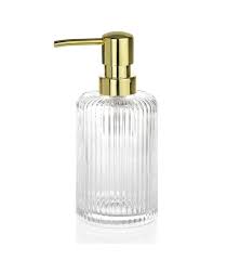 Soap Dispenser Transpa Glass And Gold