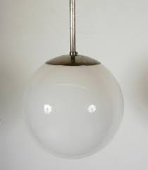 Rare 1930s Bauhaus Glass Ball Pendant Light By A B Read For Troughton And Young For Sale At 1stdibs