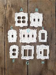 Shabby Chic Switch Plate Covers Light Switchplates Light Etsy