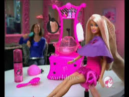 º barbie styling salon doll commercia