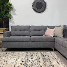 halo corner sofa light grey fabric