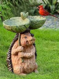 1pc Garden Animal Statue Birds Feeder