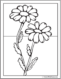 Gerber daisies, english daisies, even coneflower is … Daisy Coloring Pages 15 Customizable Pdfs