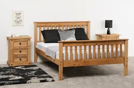Monaco Distressed Pine Double Bed Frame