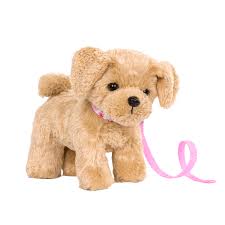 posable golden poodle 18 inch doll