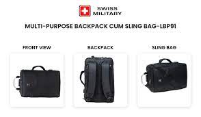 multi purpose backpack sling bag