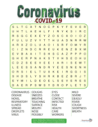 Let's find the following halloween words in the puzzle: Coronavirus Covid 19 Word Search Puzzle American Home Health S Blog