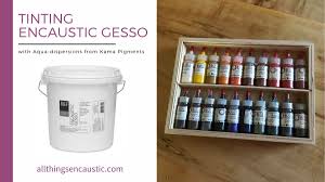 how to make and pigment encaustic gesso