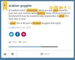 Arabian goggles