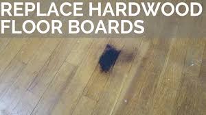replace damaged hardwood floor boards