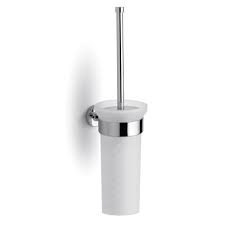 Toilet Brush Set With Frosted Glass