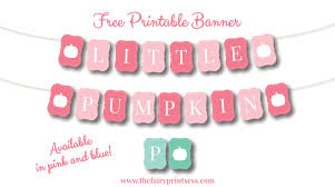 little pumpkin banner free printable