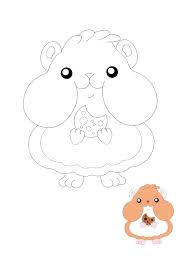 Free printable hamster coloring pages. Kawaii Hamster Coloring Pages 2 Kawaii Animals Coloring Sheets 2020