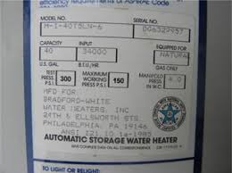 bradford white water heater water