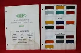 Details About Dupont 1966 Truck Color Paint Chip Sample Kenworth Mack Reo 132