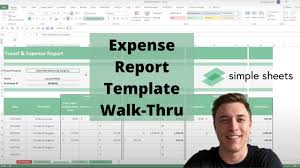 expense report excel template step by