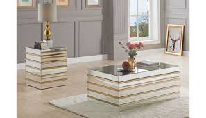 Selyn Mirrored Coffee Table With Gold