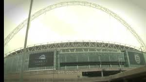 Wembley stadium is a football stadium located in wembley park in london. Wembley Stadion London Grossbritannien 09 02 2012 Rm Video 971 006 766 In Hd Framepool Stock Footage