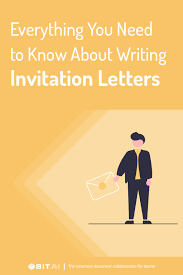 invitation letter what is it how to