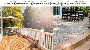 Remove Rust Oleum Re From Deck