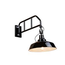 Industrial Roust Wall Lamp Black With