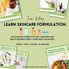 organic skincare formulation course