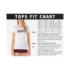 Vans Clothing Size Chart Off35 Discounts
