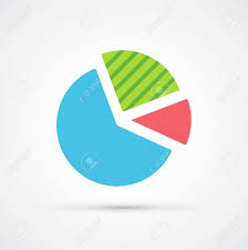Pie Chart Icon Trendy Color Seo Internet Marketing Vector Eps