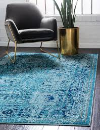 ombre rug blue