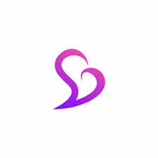 sb love logo symbol royalty free vector
