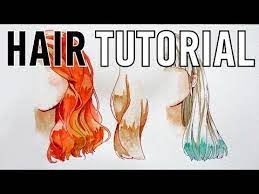 how to paint hair with watercolor