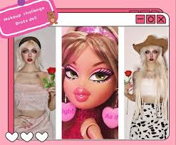 pink bratz doll makeup