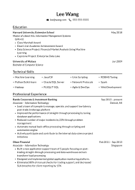 resume template harvard resume