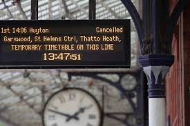 delayed or cancelled trains