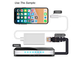 Lightning To Ethernet Adapter Rj45 Wired Lan High Speed Network Connector Overseas Travel For Iphone Ipad Rj45 To Lightning To Ethernet Adapter For Iphone Ipad Ethernet Adapter Cable Connect The Light Newegg Com