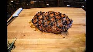 ribeye steaks on a pellet grill you