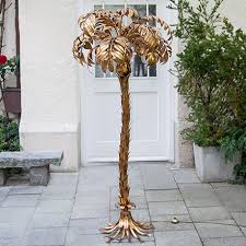 Hans Kögl Palm Gilded Floor Lamp 185cm