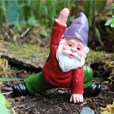 Miniature Garden Gnomes Figure Yoga