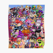 Join clubs to brawl with friends or play solo with over 24 different playable characters with unique attacks and supers. Brawl Stars Posters Redbubble