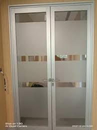 Silver Stainless Steel Double Door