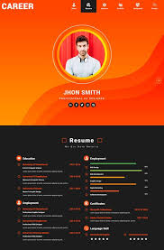 These modern templates built on the latest version of bootstrap 4, html5 and css3, with amazing features like image gallery, image filter, scroll animation. 55 Best Best Html Resume Cv Vcard Templates Free Premium Freshdesignweb