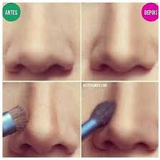 perfect nose shape by makeup